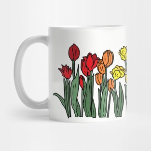 Pride flag tulips Mug